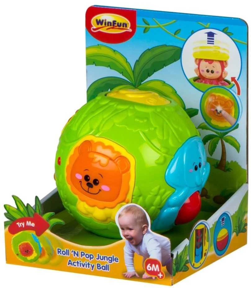 Smily Džiunglių veiklos kamuolys Winfun Roll 'N Pop