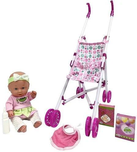 Anek Smily Žaisk Lėlė Julka SmilyPlay SP84482 44820 vežimėlyje