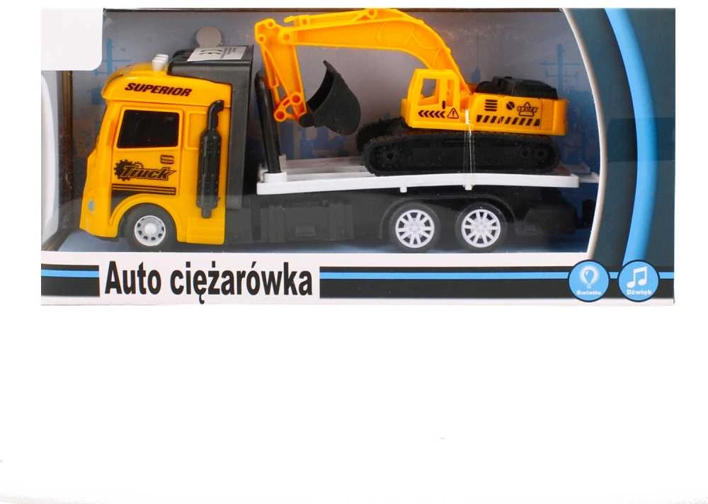 Swede Construction automobilis su šviesos ir garso deriniu