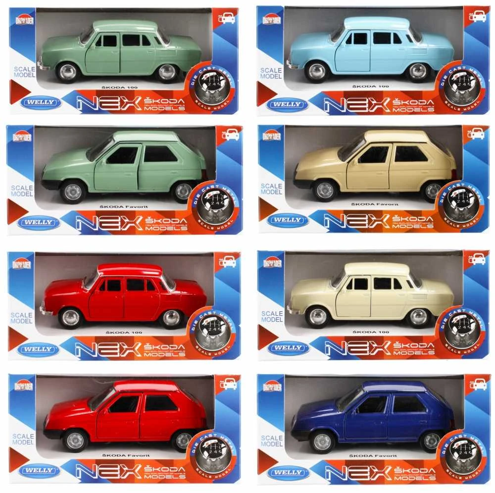 WELLY Auto modelis 1:34 Skoda mix
