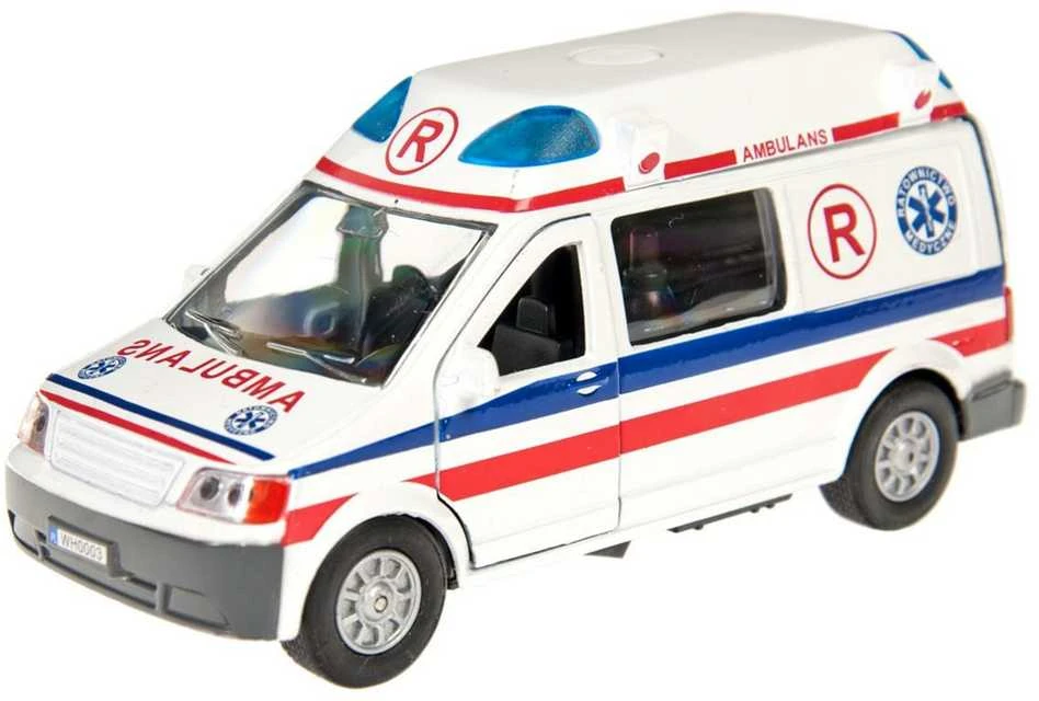 Hipo Ambulance Greitosios pagalbos furgonas su balsu 14cm - HKG075