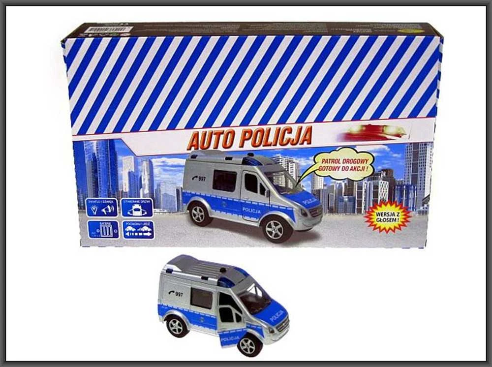 Hipo Auto Police Van 11cm su balsu (HKG088)