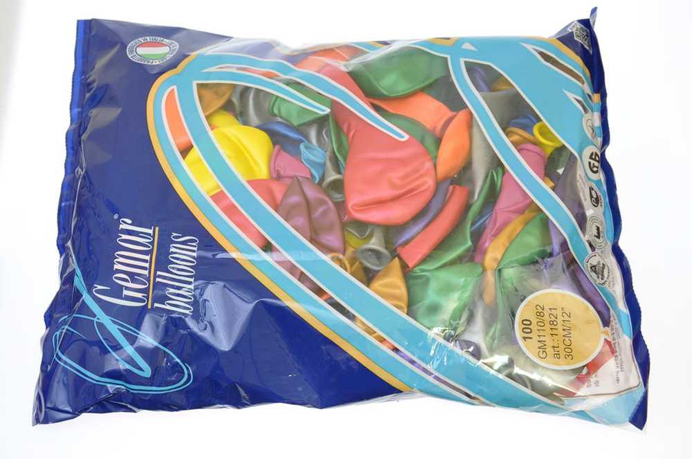 GoDan Go- Balon G90 Metallic MIX 100 vienetų GODAN