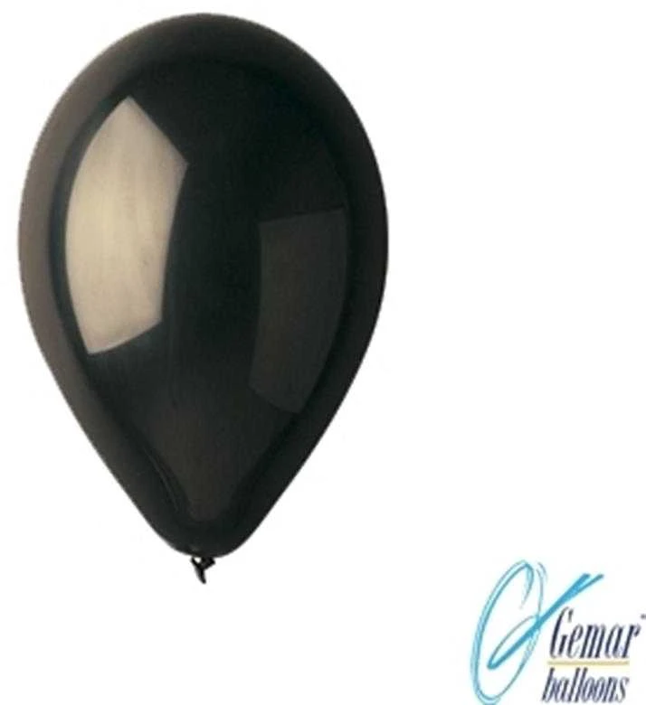 SDM Balon pastelinis juoda nr 09, 100 vnt (SDMX0322)
