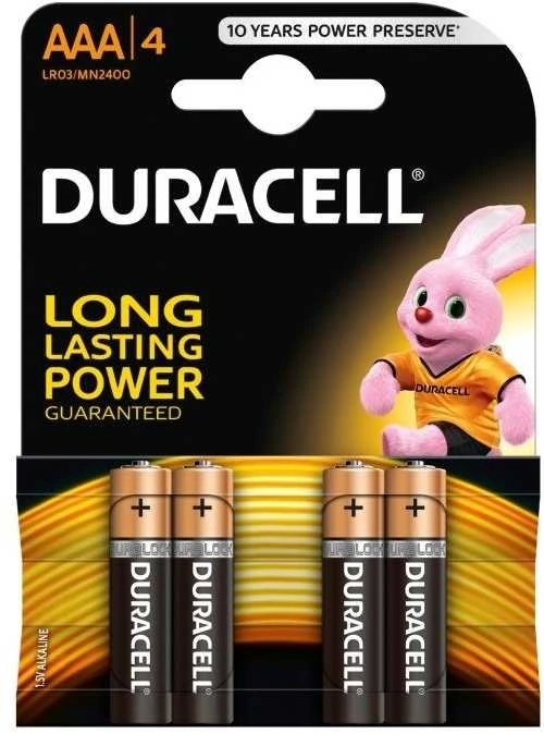 Baterija Šarminė R3 (AAA) 1.5V DURACELL Power (4vnt Blisteryje)