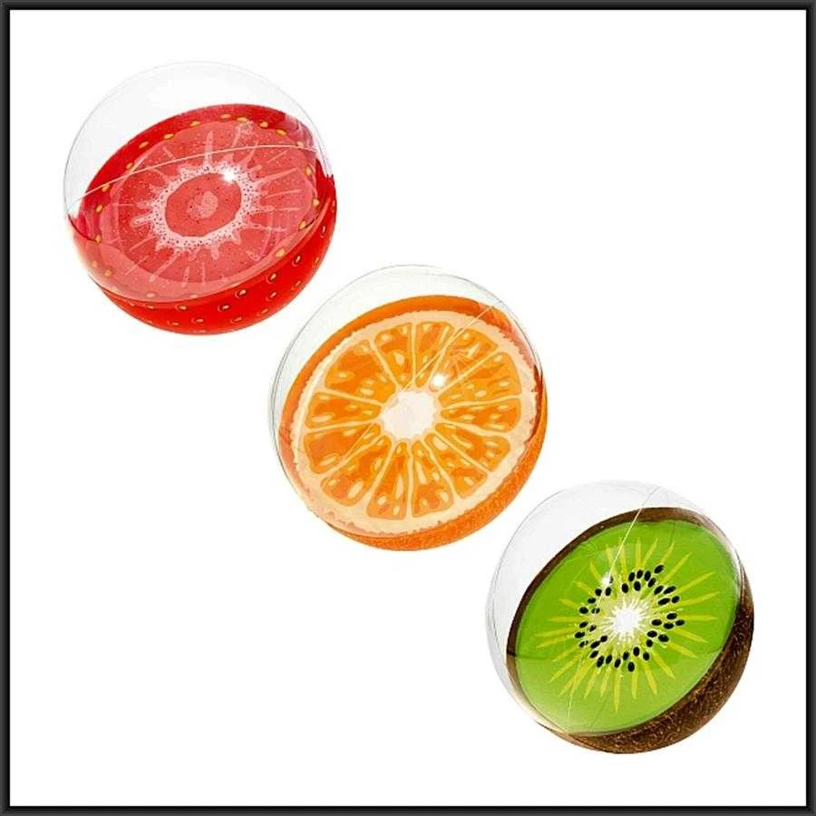 BESTWAY paplūdimio kamuolys Fruit 46cm, assort., 31042