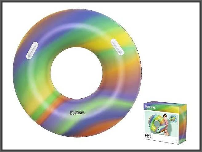 Plaukimo ratas Bestway Rainbow, Ø 119 cm