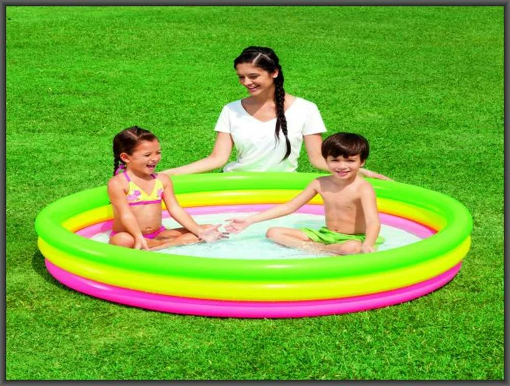 BESTWAY pripučiamas baseinas RAINBOW 152 cm x 30 cm (51103)