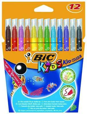 Flomasteriai Bic Kids Couleur, vienpusiai, 12 vnt.