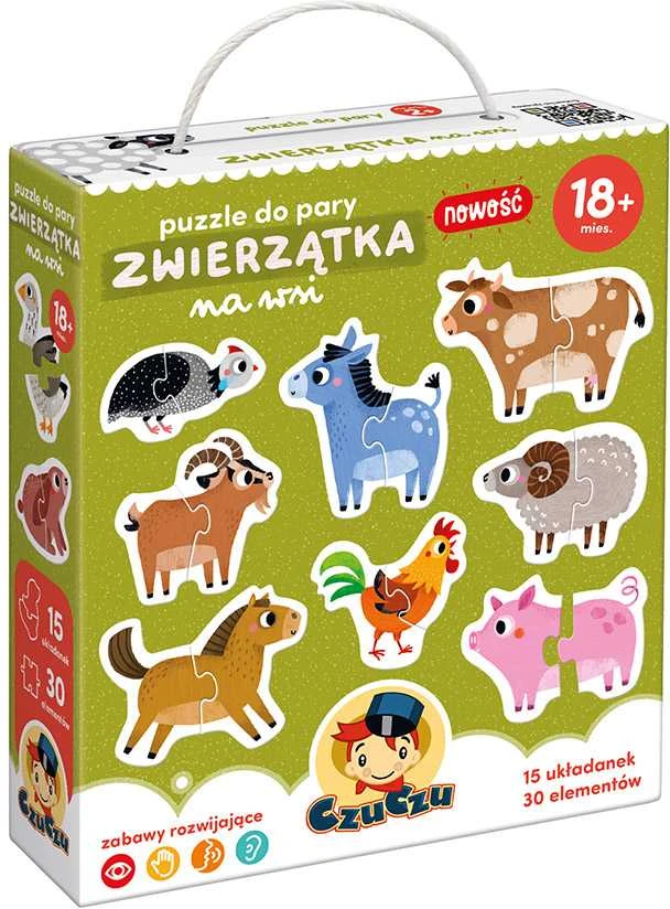 Dėlionė Czuczu galvosūkis poroms gyvūnams kaime