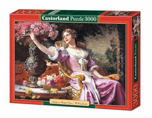 Castorland Dėlionė 3000 vnt. - Moteris violetine suknele