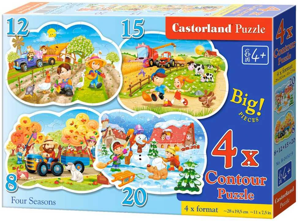 Castorland Dėlionė 55 vnt. - Keturi metų laikai