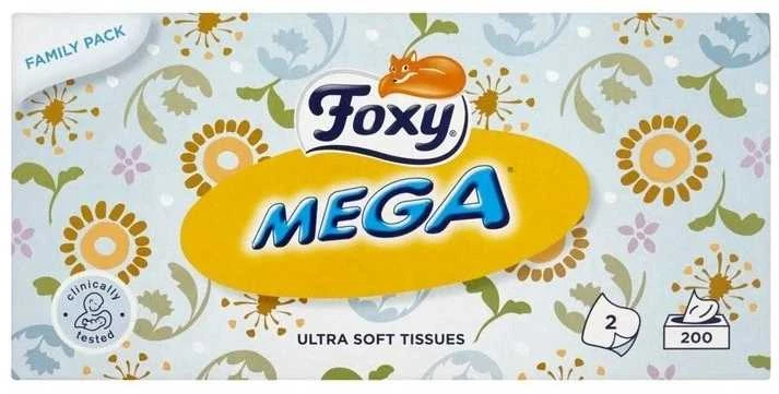 "Foxy Mega Tissues" 200 vienetų