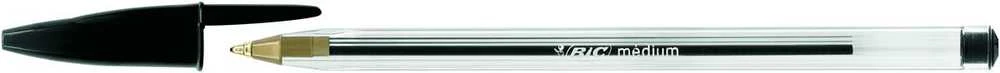 Bic Tušinukas Cristal 1.0 mm, Juodas, pakuotėje 50 vnt. 847897