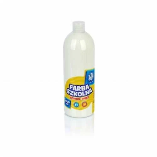 Balti mokykliniai dažai 1000ml butelis