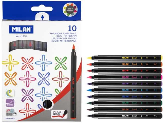 :Flomasteriai 10sp BRUSH 0612610 MILAN/12