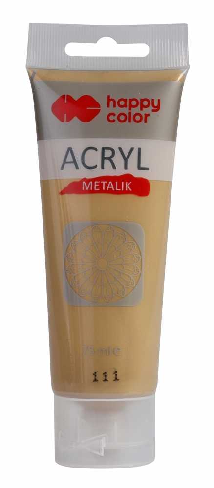 Auksiniai akriliniai dažai 75 ml, Happy Color