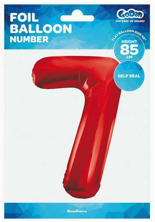 GoDan Baliono numeris 7 raudona, 85cm