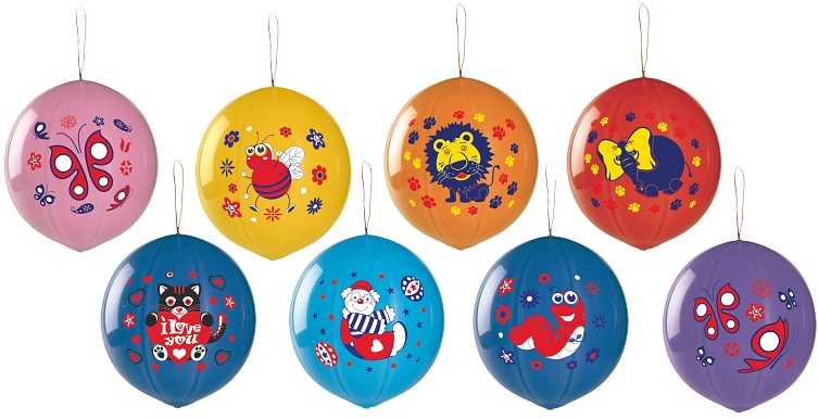 GoDan Ballon pastelinis kamuolys su spaudu Lux mišinys spalvų 50 vienetų. GPBD1 / ASL50.