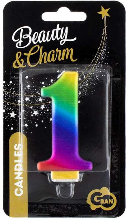 GoDan žvakė numeris 1, Galaxy, 8,0 cm PF-SCG1