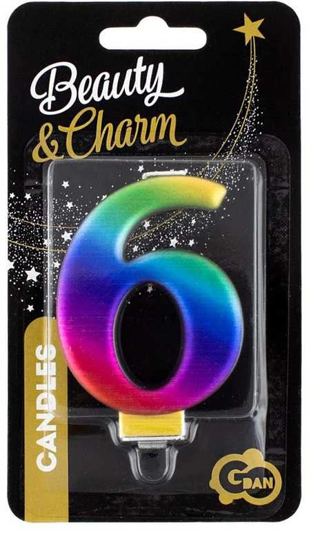 GoDan žvakė numeris 6, Galaxy, 8,0 cm PF-SCG6