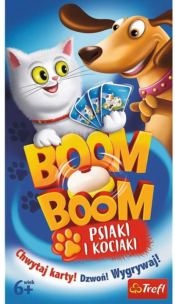 Trefl Stalo žaidimas TIK TAK BOOM *ŠUNYS IR KATINAI*