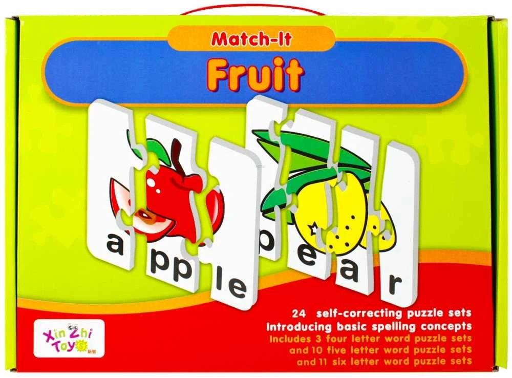 Dėlionė Mokomasis žaidimas Puzzle Owocki MEGA CREATIVE 482566