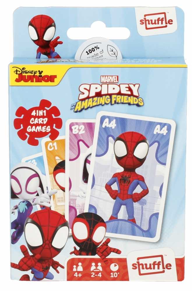 Cartamundi Gra karciana Shuffle Fun 4w1 Marvel Spidey i super-kumple ...