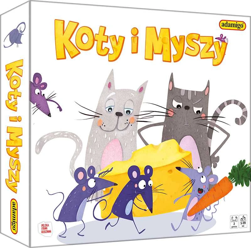 Dėlionė Adamigo Cats and Mice – stalo žaidimas 07721