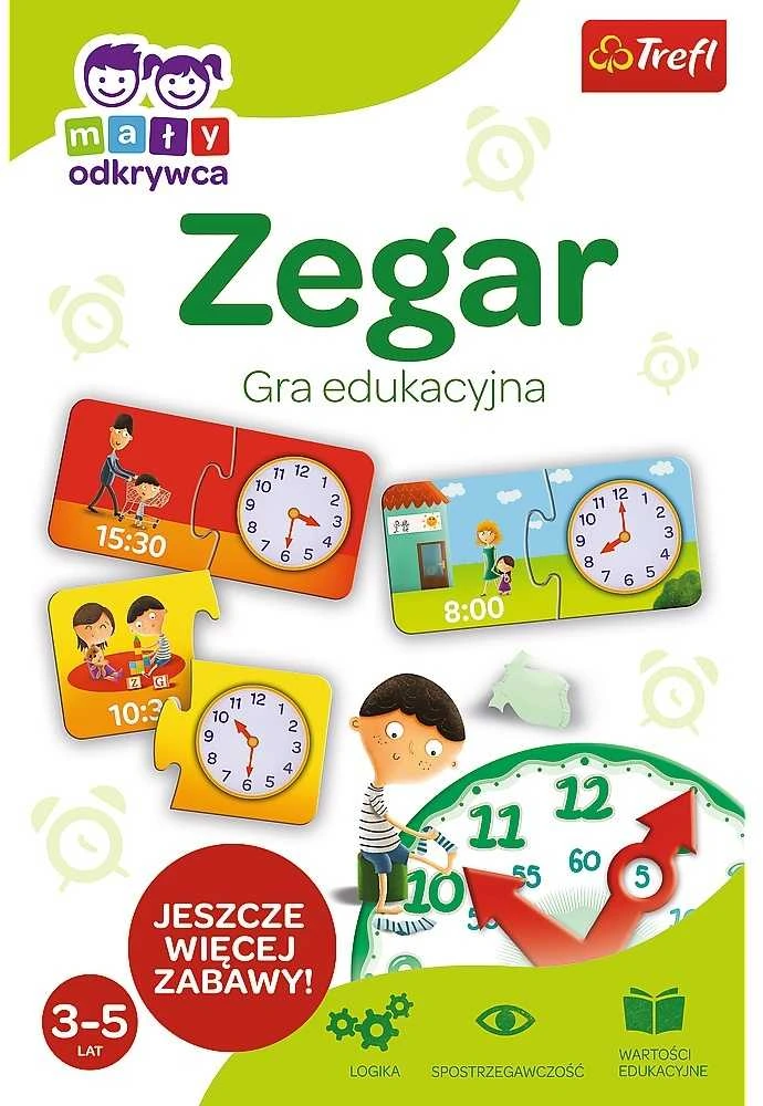 Trefl Stalo žaidimas Little Explorer - Laikrodis *