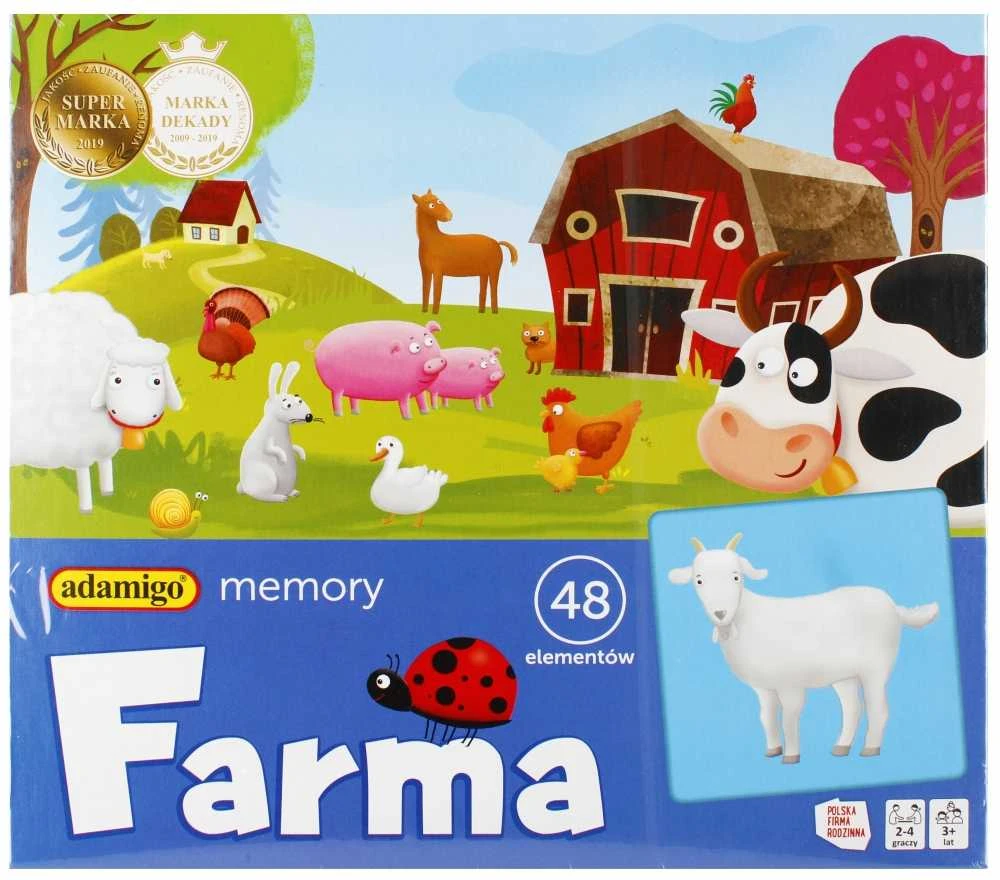 Ūkio atminties žaidimas vaikams ADAMIGO 07875