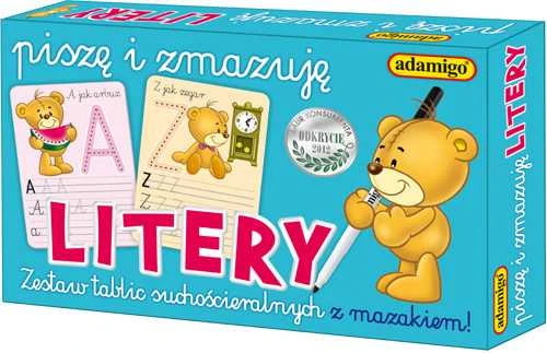 Edukacinė priemonė Rašau ir ištrinu raides Adamigo, 06564