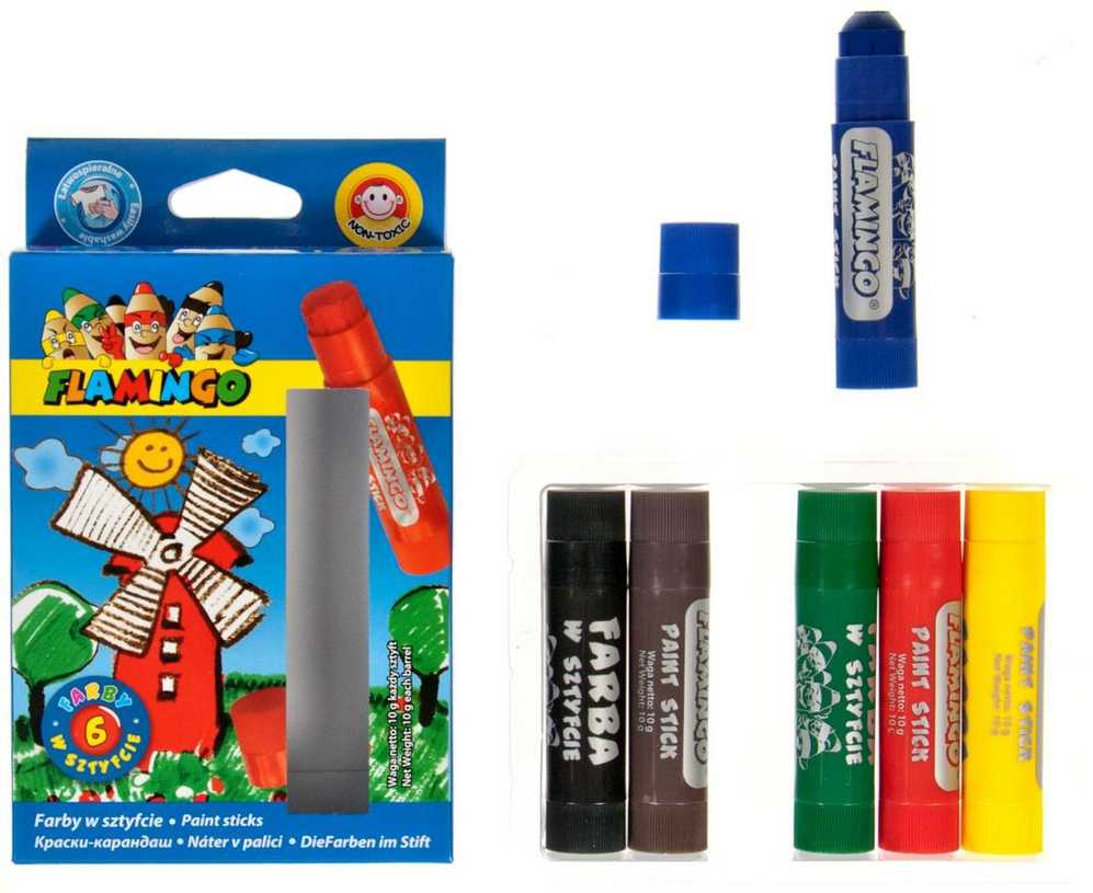Titanum Dažai lazdelėse, 6 spalvos