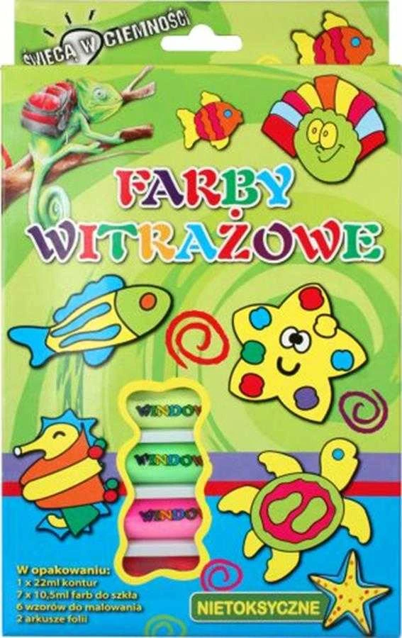 Titanum vitražinių dažų rinkinys vaikams