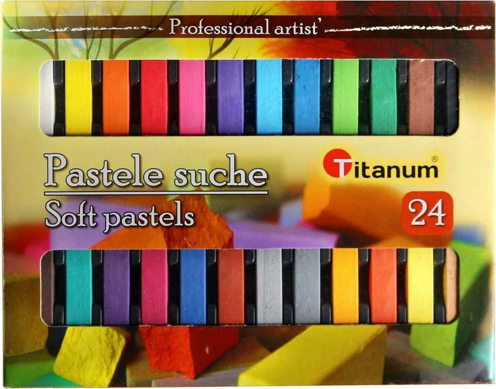 Titanum Dry pastelės 24 spalvos