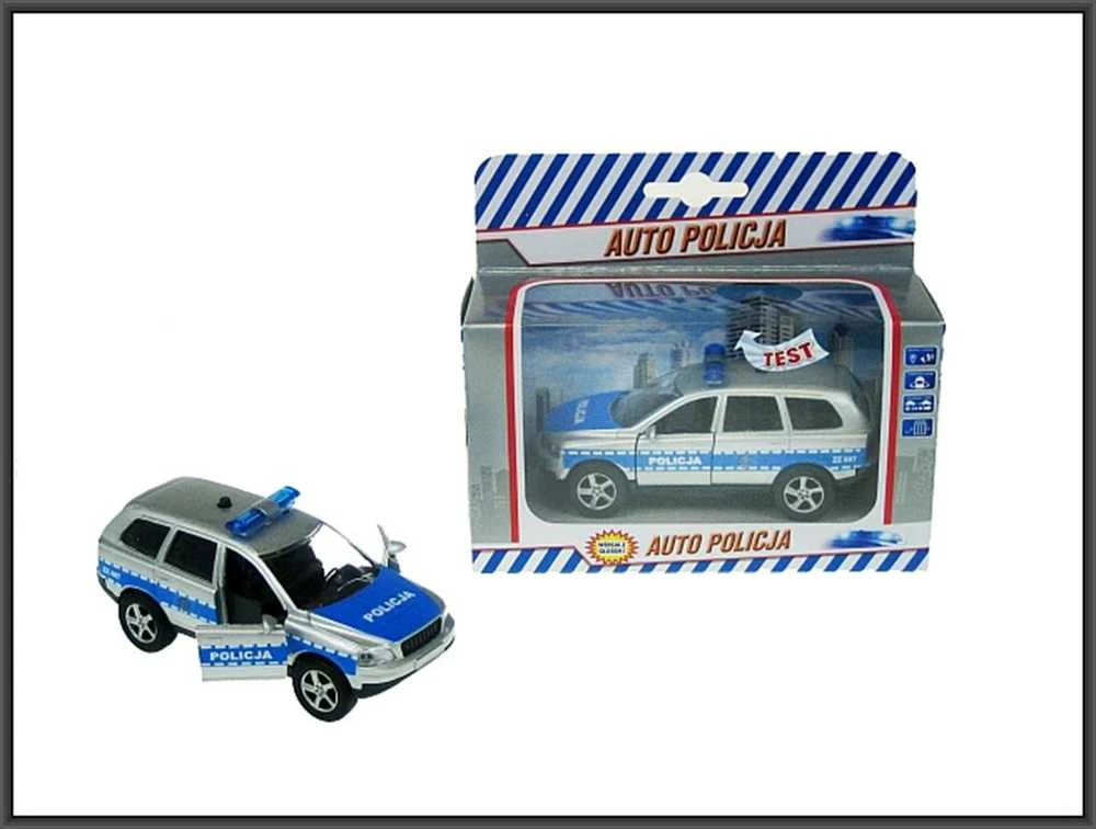 Žaislinė mašinytė su garsu Hipo Auto Police 11cm HKG093