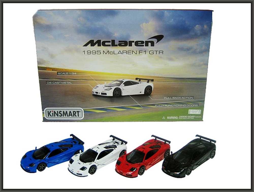 Hipo McLaren F1 GTR 1995 4 spalvos 1:34 (HXKT229)