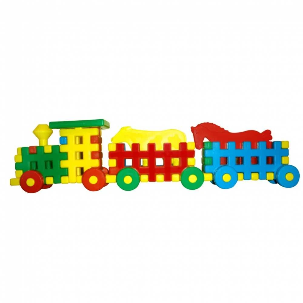 Czako „Tupiko Building Blocks“ linksmas traukinys (25777)