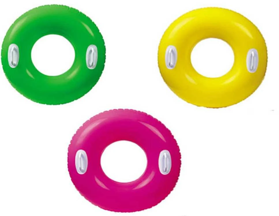 Intex Hi-Gloss Tubes plaukimo žiedas, 3 spalvos (atsitiktinė spalva)