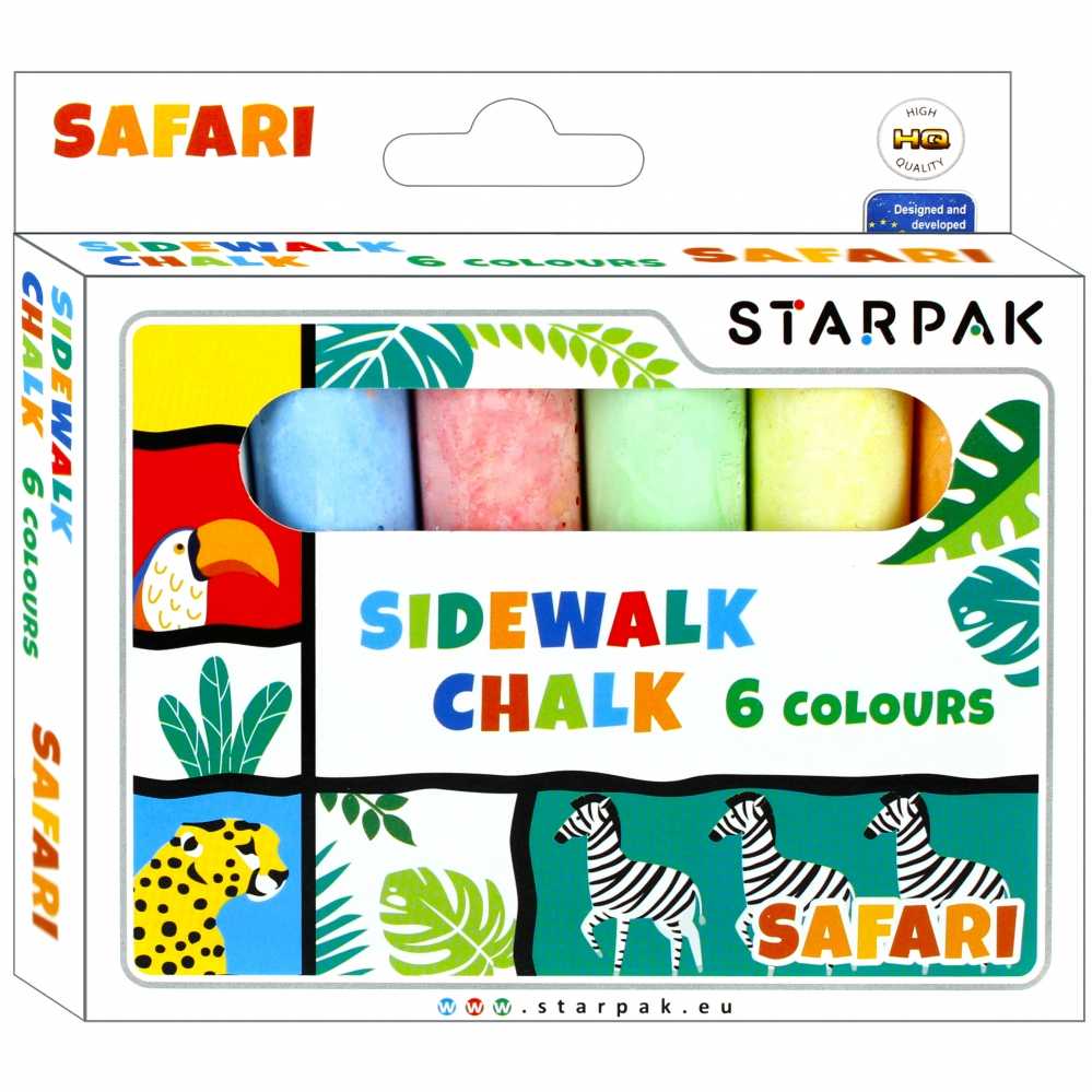 Starpak Kreidelės vaikams "safari" 6 vnt.