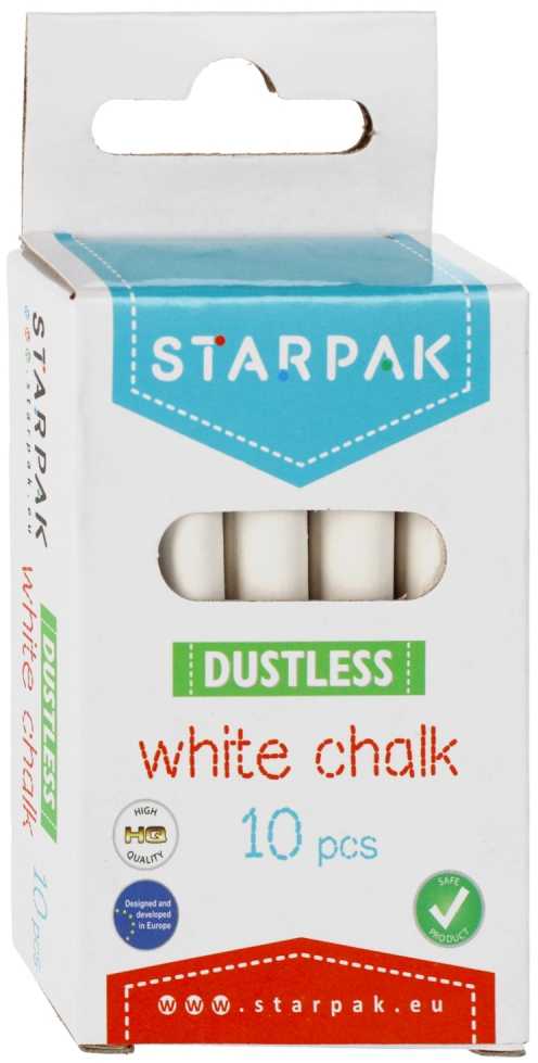 Starpak Mokyklinė balta kreida vaikams 10 vnt.