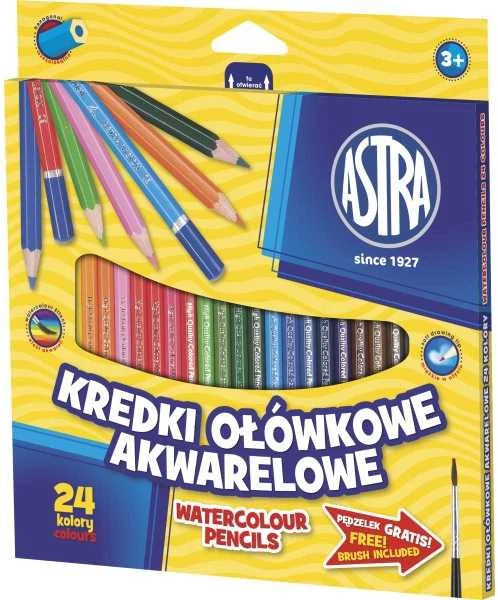 Astra Akvareliniai pieštukai 24 spalvų
