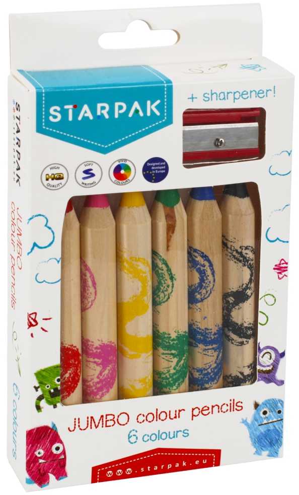Starpak Tarpak OLO 6KOL JUMBO PECILS STK PUD 1/48