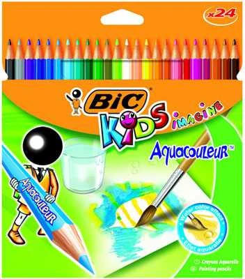 Bic Spalvoti pieštukai Aquacouleur 24 spalvų rinkinys