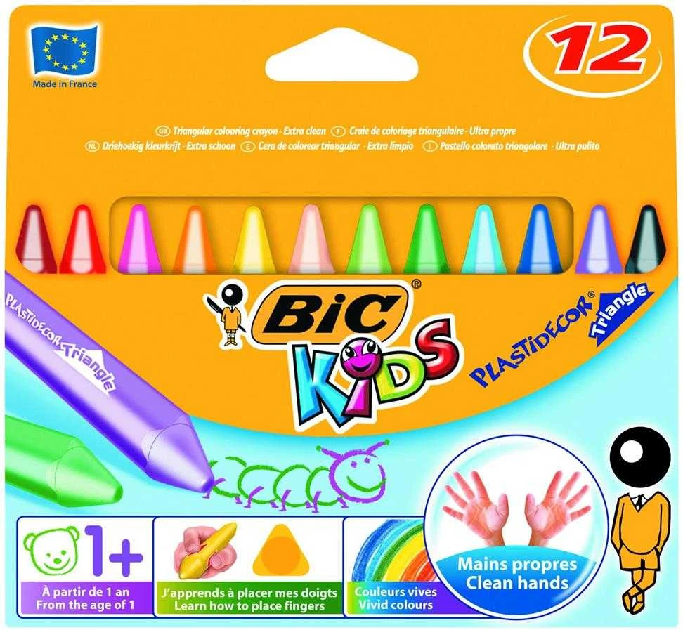 Kreidelės BIC Plastic , 12 vienetų
