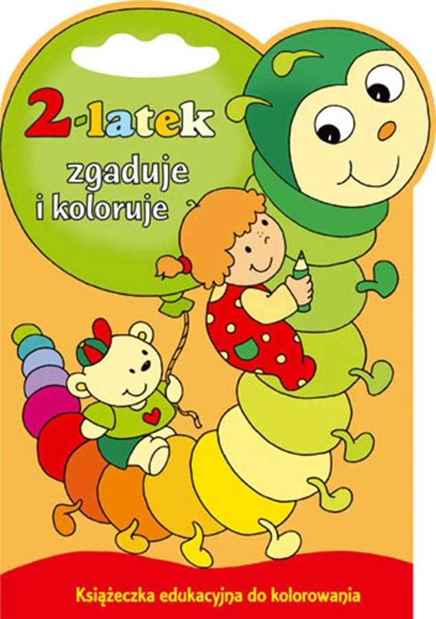 Skrzat Wydawnictwo Edukacinė knyga. A4 2 metų spėlionės ir spalvos SKRZAT 372329
