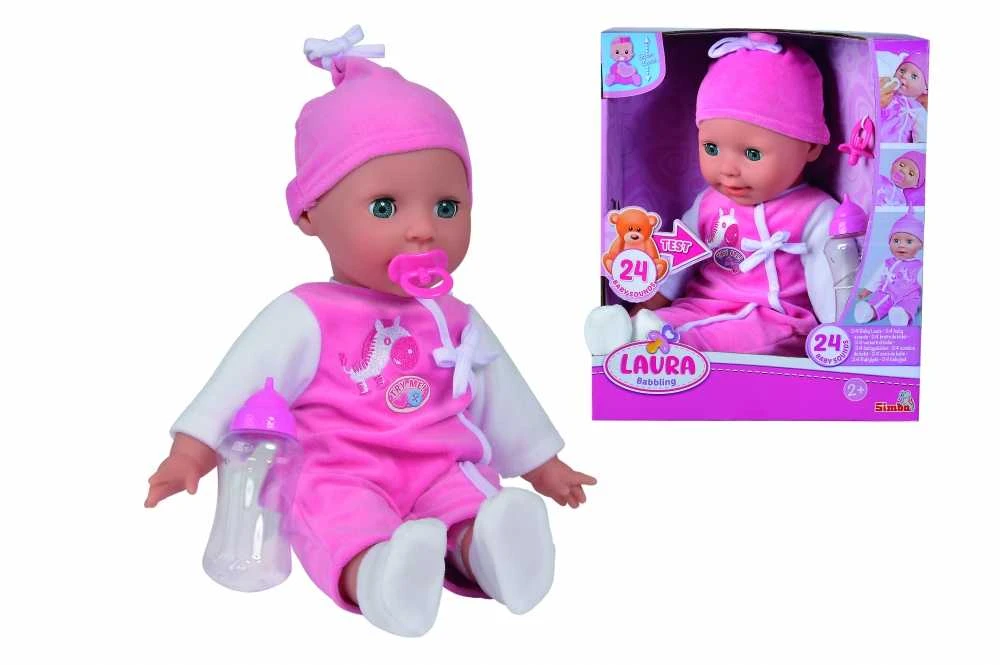 Simba Lėlė Laura su garsais 38 cm minkštu kūnu