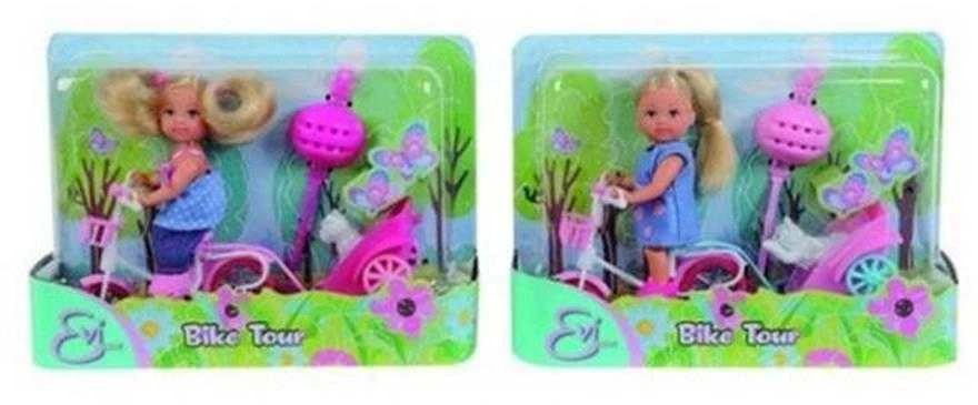 Lėlė – vaikas Simba Evi with a Bike 105730783, 12 cm