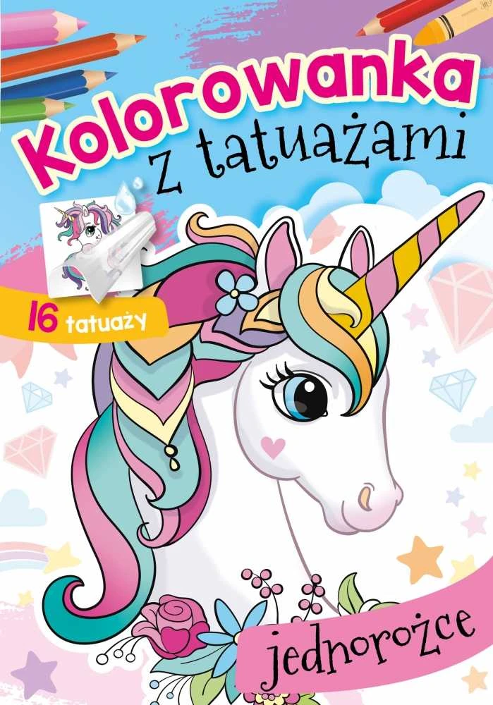Skrzat Wydawnictwo Kolorow.su tatuiruotė. Vienaragiai 72044