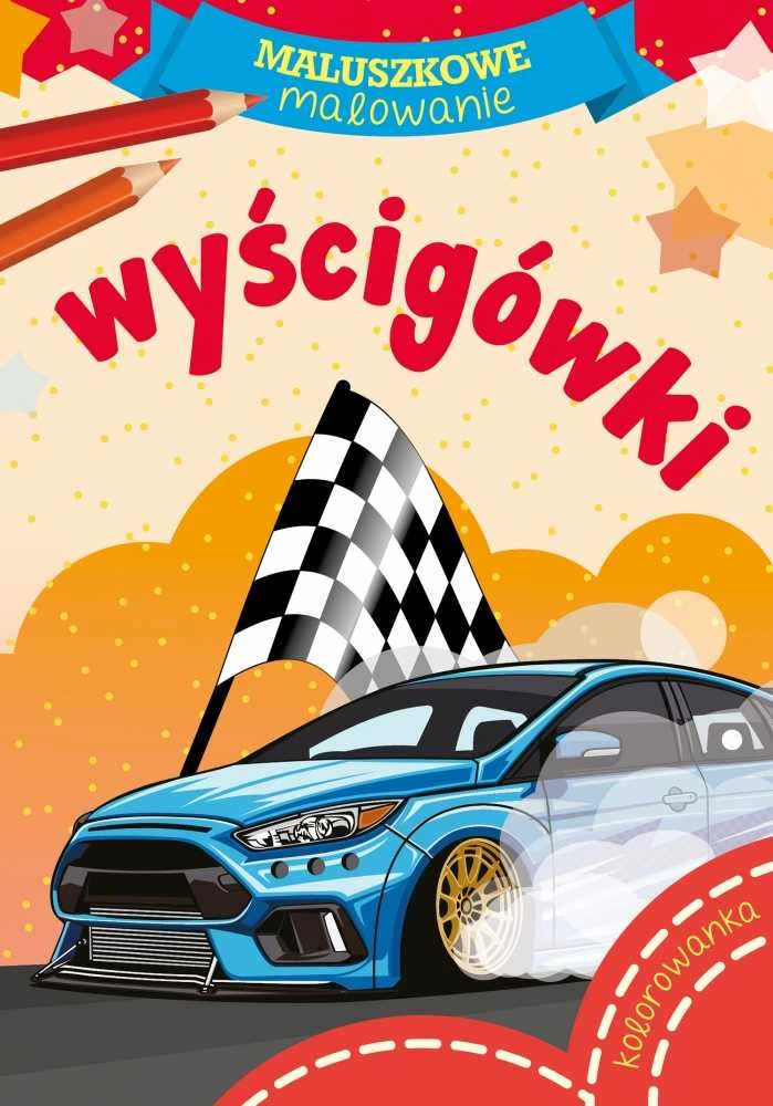 Skrzat Wydawnictwo Dažymo knygelė A5. SKRZAT 070019 lenktyniniai automobiliai